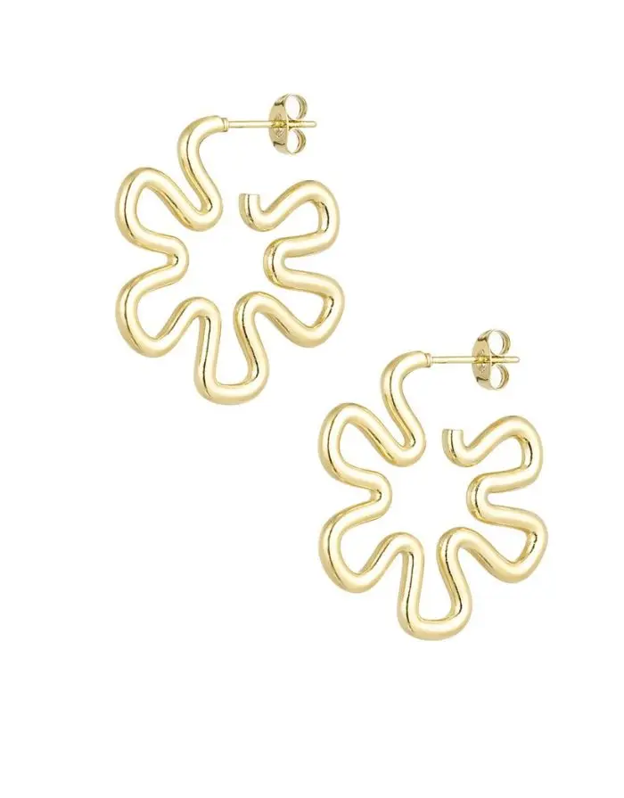 Ohrringe Hippie Flower I Gold