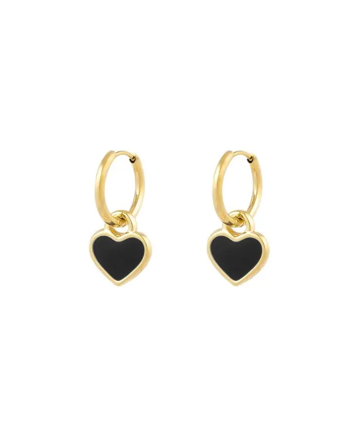 Ohrringe Lover I Gold & Black