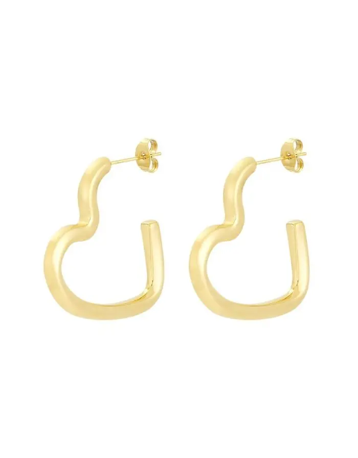 Ohrringe Open Hearts I Gold