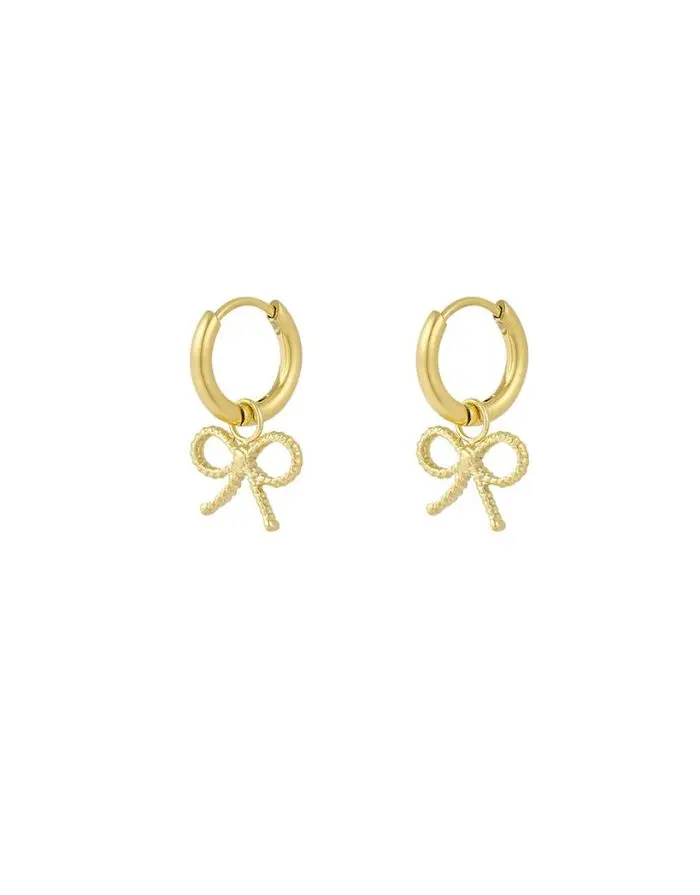 Ohrringe Ribbon Bow I Gold