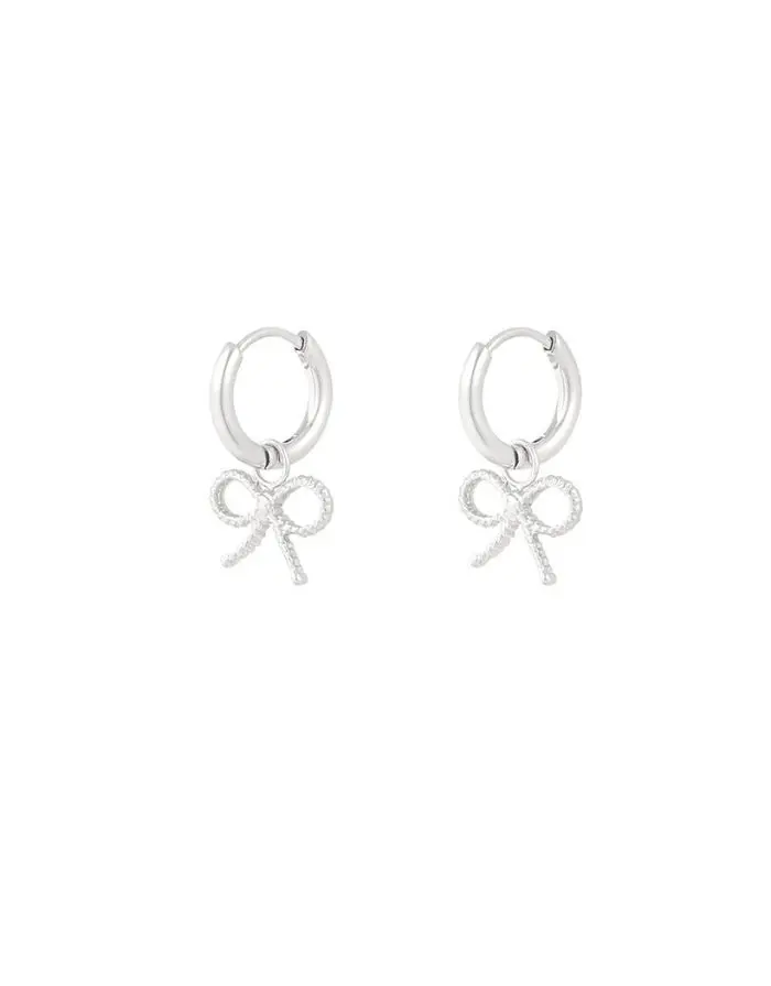 Ohrringe Ribbon Bow I Silber