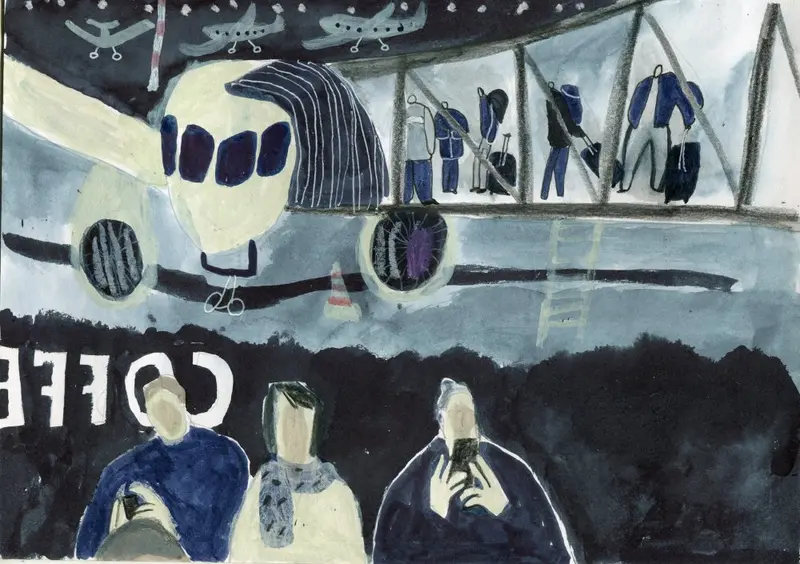 Originalkunstwerk "Long wait"