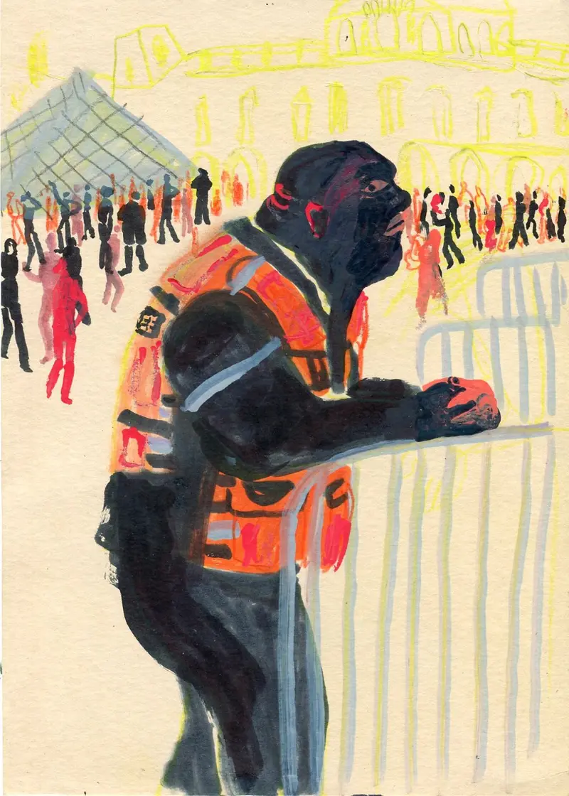 Originalkunstwerk "Louvre"