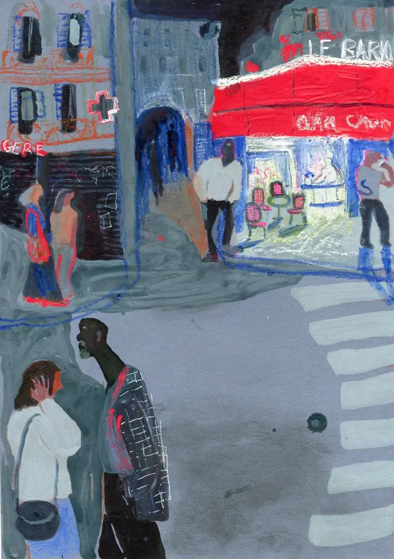 Originalkunstwerk "Paris evening"
