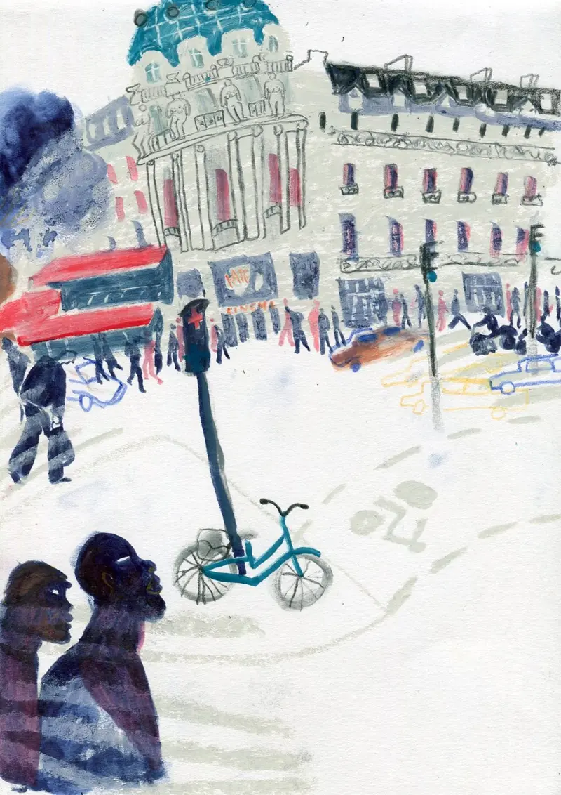 Originalkunstwerk "Paris walk"