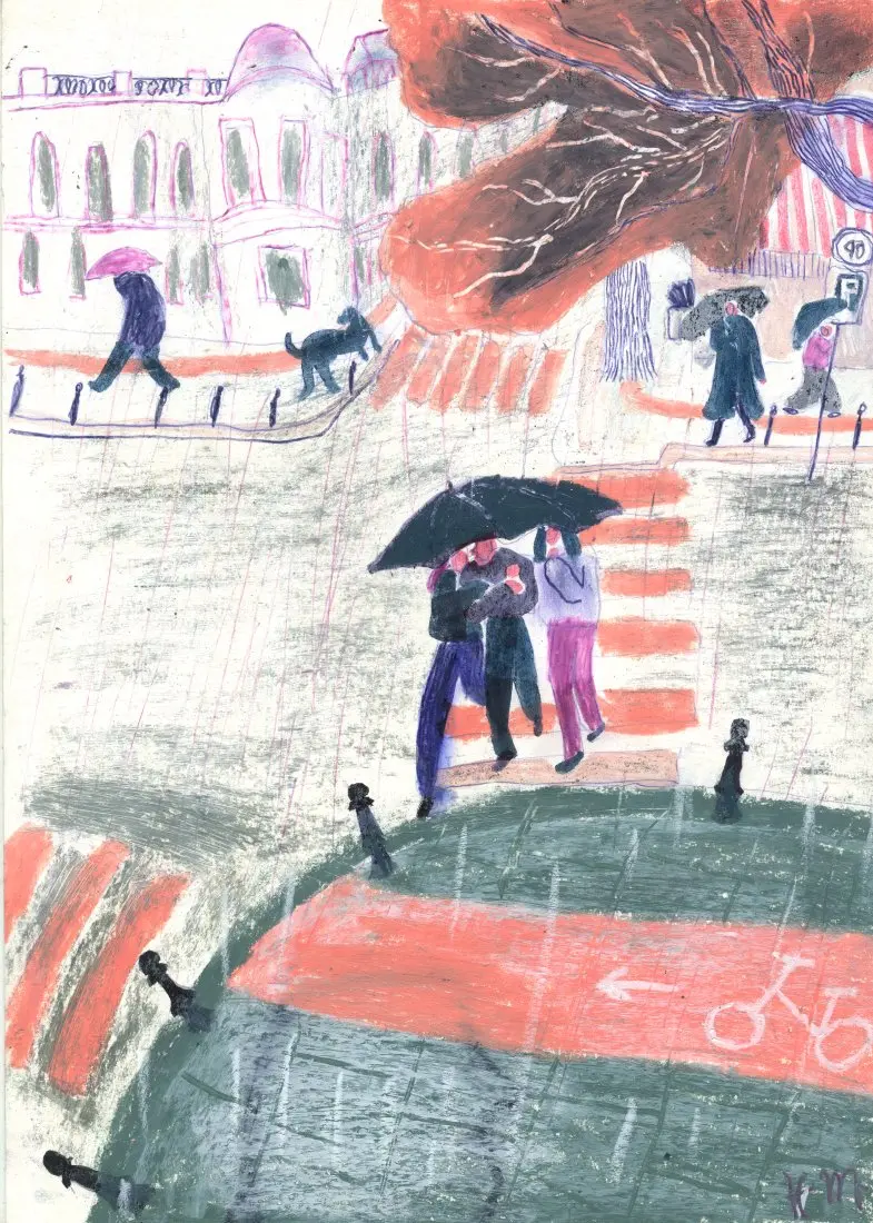 Originalkunstwerk "Rainy Bathimi"