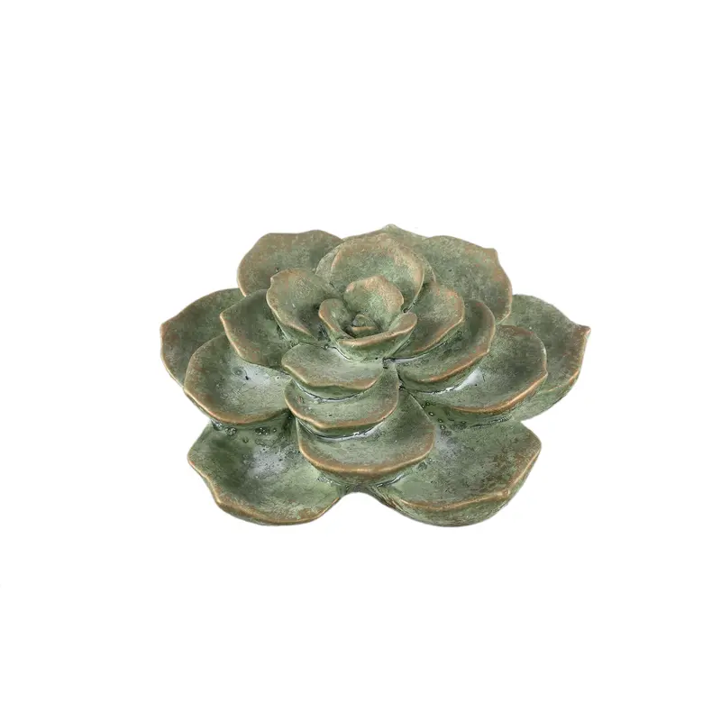 Ornament - Blumenrelief-Design, Zement, grüne Oberfläche – Deverly | PTMD