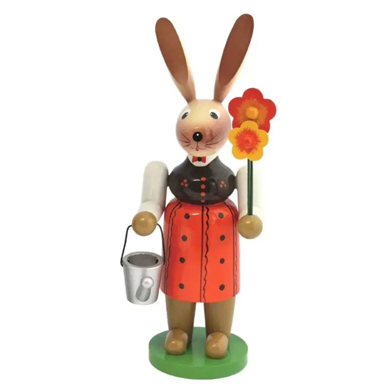 Osterhase Gärtnerin, farbig, 30 cm