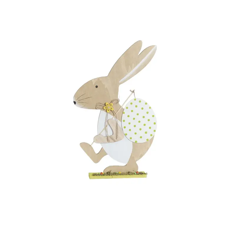 Osterhase XL mit Osterei, natur, 60 cm