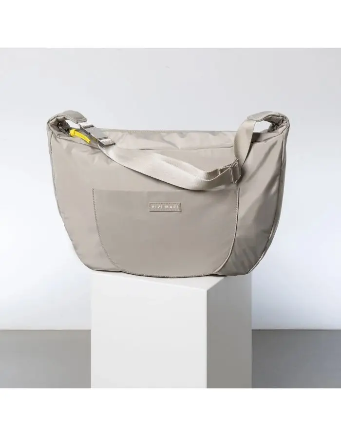 Padded Hip Bag Oversized I Stone