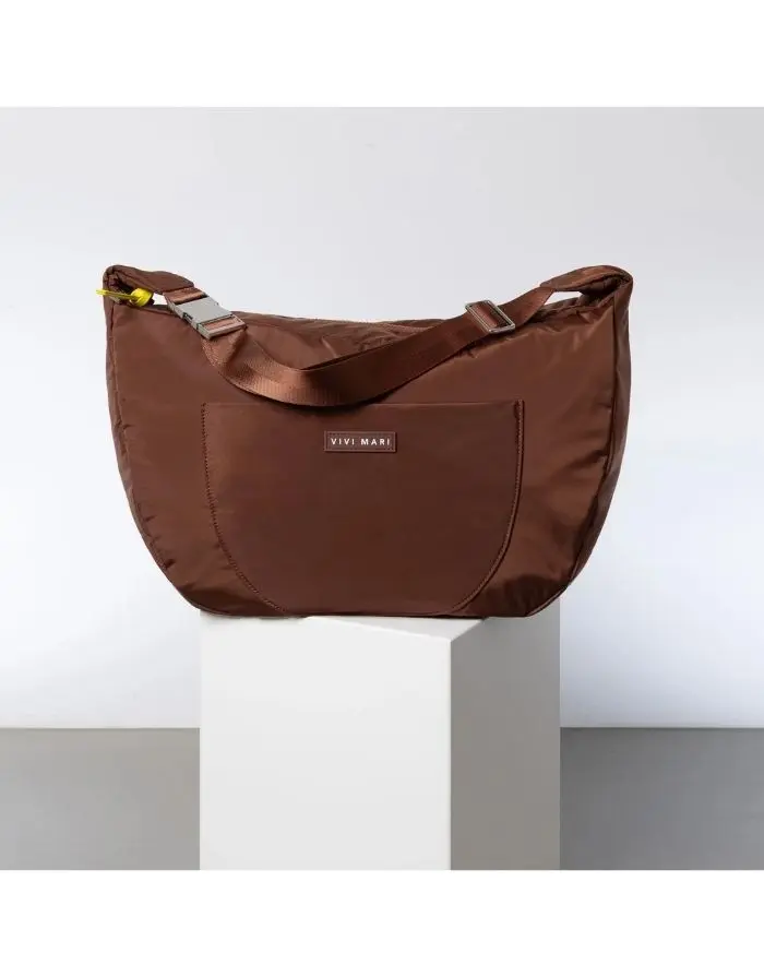 Padded Hip Bag Oversized I Tan
