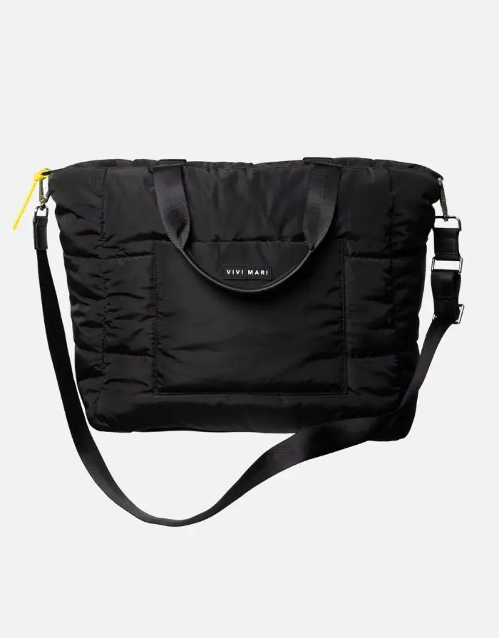 Padded Tote Bag Large I Black