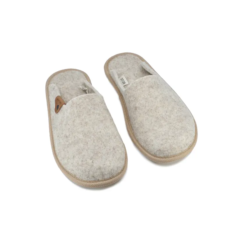 PELSI Filz-Hausschuhe – Beige