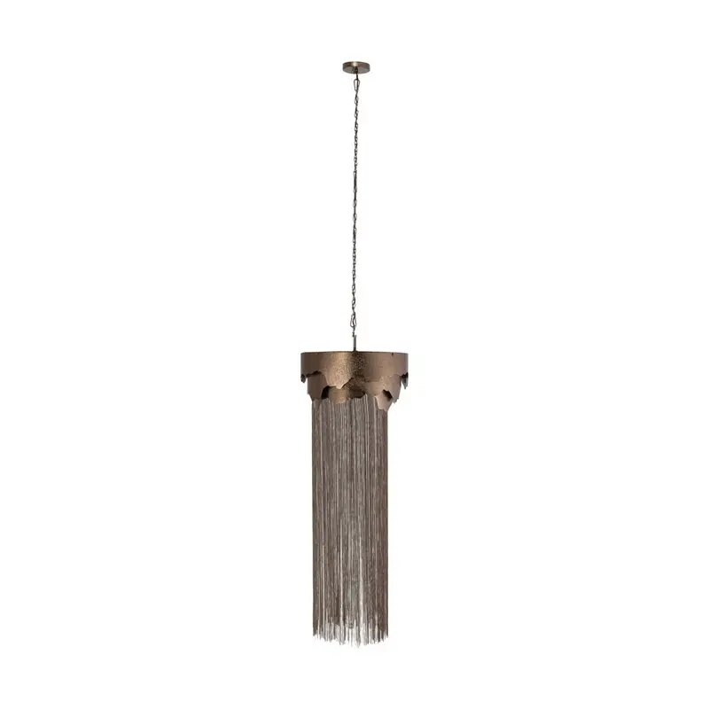 Pendelleuchte – Aluminiumkonstruktion, Gegossene Kettenelemente, Markantes Design – Lucass | PTMD