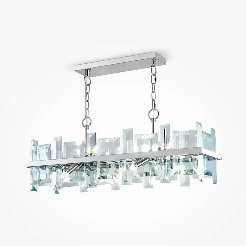 Pendelleuchte – Chrom Farbe, Glas Metall Schirme, Luxuriöses Design - Cerezo | Maytoni