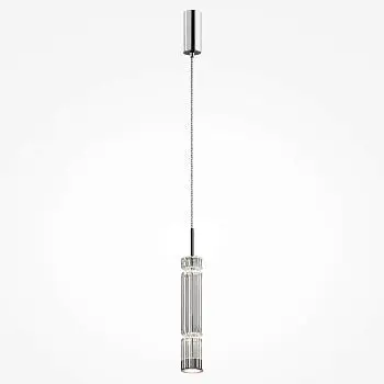 Pendelleuchte – Chromfarbenes Metall, 8 W Leistung, Warmweiß, 365 cm Höhe - Ordo | Maytoni