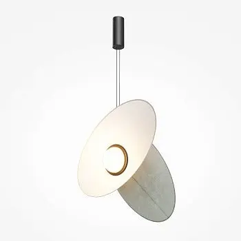 Pendelleuchte – Drehbare Schirme, Warmweiße LED, Aluminiumrahmen, 400 lm Lichtstrom - Evolution | Maytoni