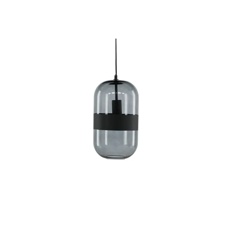 Pendelleuchte Dropp - Schwarz Rauchglas
