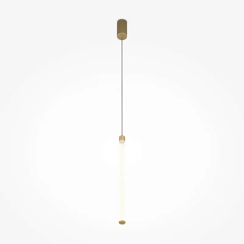 Pendelleuchte – Gold Aluminium, 20W LED, Warmweiß Licht, Ø3 cm - Ray | Maytoni