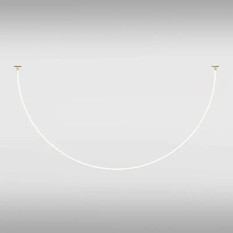 Pendelleuchte – Gold Finish, 40W Leistung, Warmweiß, 400 cm Länge - Tau | Maytoni