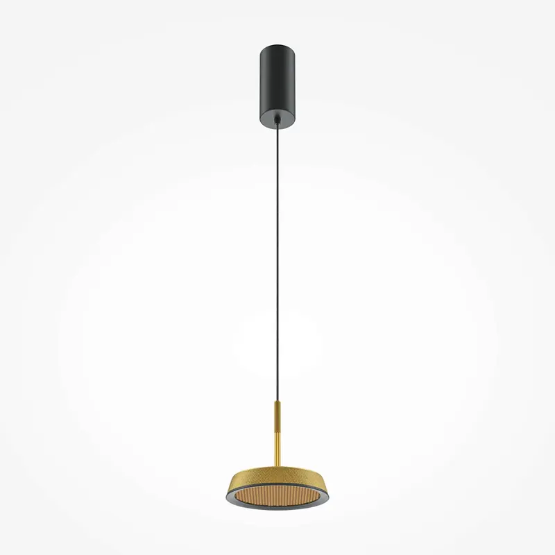 Pendelleuchte – Goldenes Finish, Aluminiumgehäuse, Warmweißes Licht - El | Maytoni