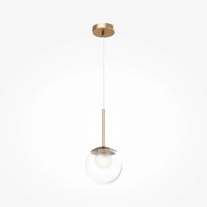 Pendelleuchte – Goldenes Metall, Glaskugel, 15 cm - Basic Form | Maytoni