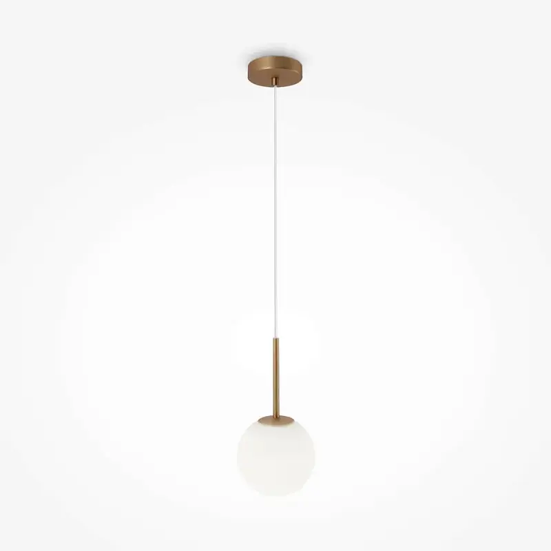 Pendelleuchte – Goldenes Metall, Glaskugel, 15 cm - Basic Form | Maytoni