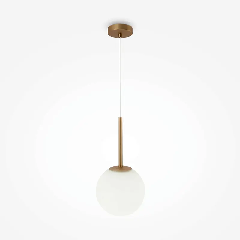 Pendelleuchte – Goldenes Metall, Glaskugel, 20 cm - Basic Form | Maytoni