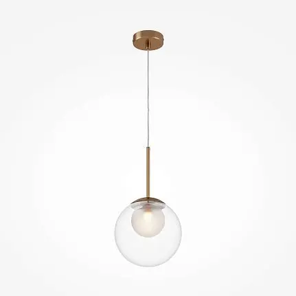 Pendelleuchte – Goldenes Metall, Glaskugel, 20 cm - Basic Form | Maytoni