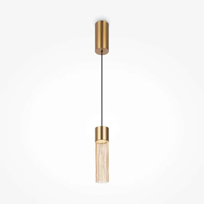 Pendelleuchte – Goldenes Metall, IP20 Schutz, Warmweiß, 132 cm Höhe - Imaginary | Maytoni