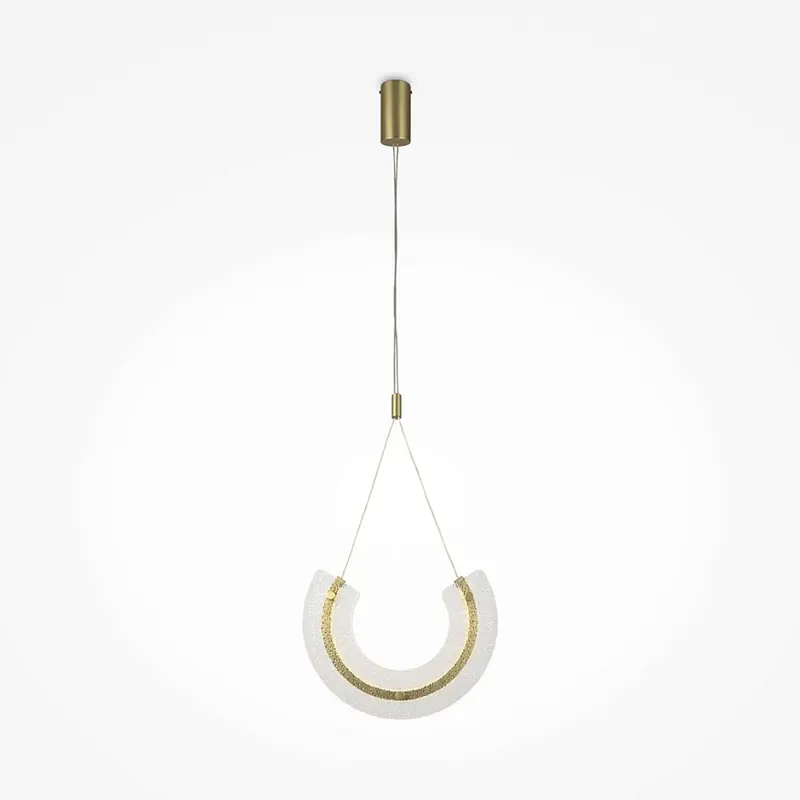 Pendelleuchte – Goldfarbenes Aluminium und Glas, 10 W Leistung, Warmweiß, 186 cm Höhe - Maya | Maytoni