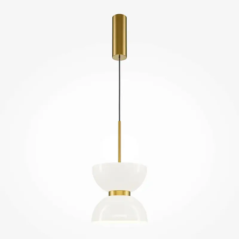 Pendelleuchte – Goldfarbenes Metall, 11 W Leistung, Warmweiß, 350 cm Höhe - Kyoto | Maytoni