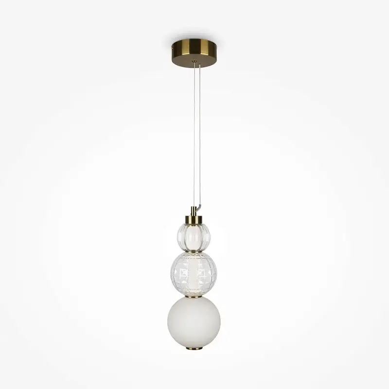 Pendelleuchte – Goldoptik, Metallgestell, 157 cm Höhe - Collar | Maytoni