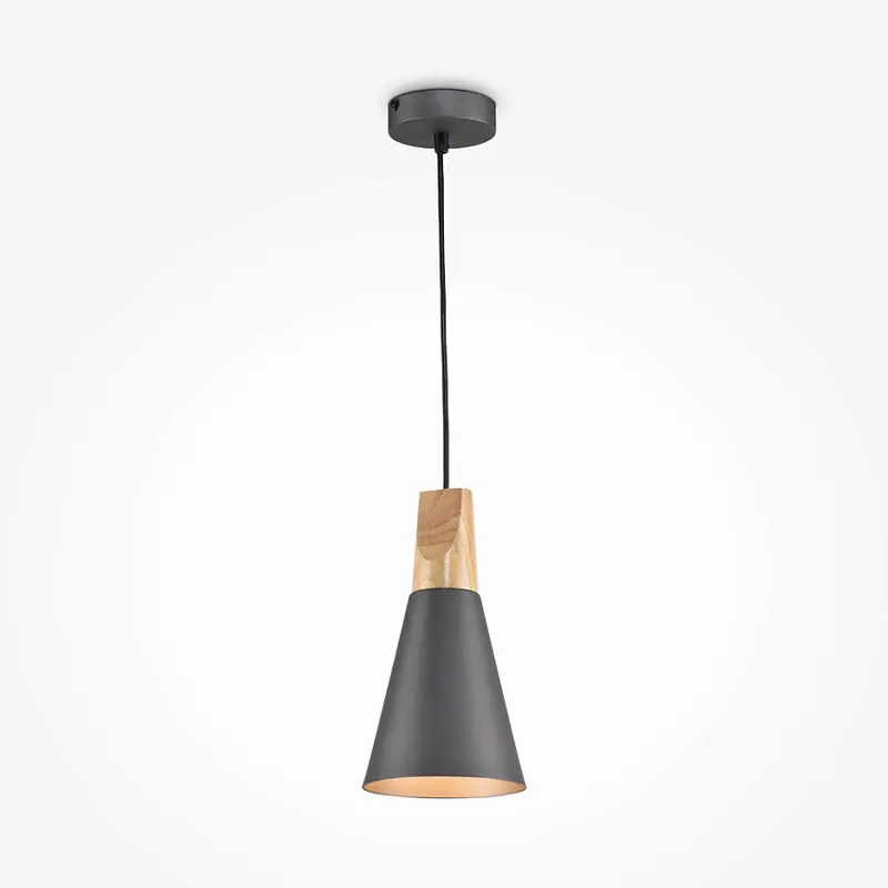 Pendelleuchte – Graues Metall, Konisches Design, 140 cm Höhe - Bicones | Maytoni