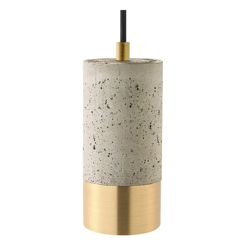 Pendelleuchte - Heller Beton, Metallring, 1,9m Kabel - Upset Concrete | Sigor