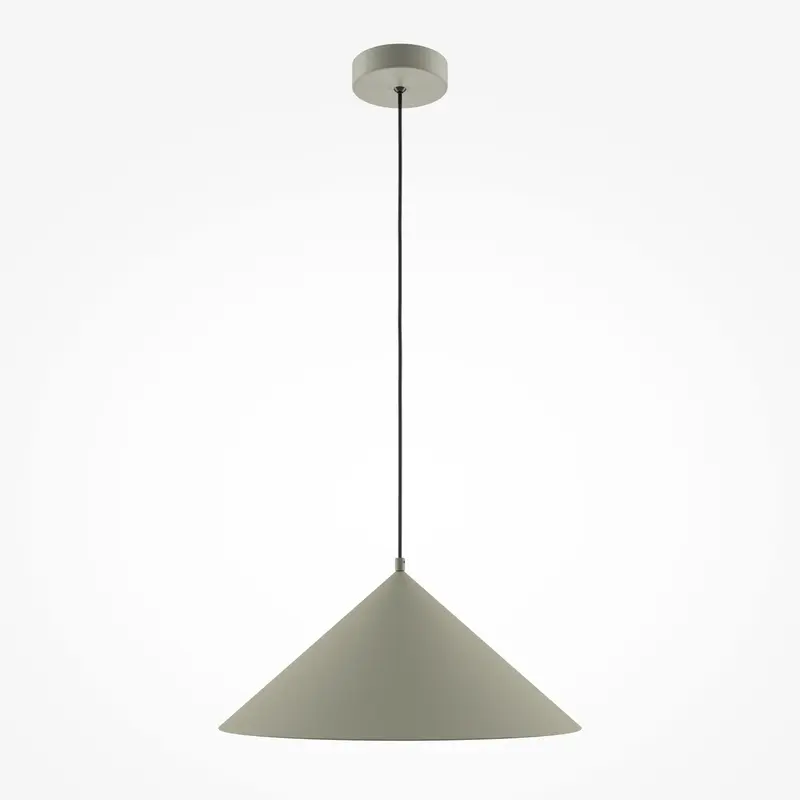 Pendelleuchte – Khakifarbener Metallschirm, Einflammige Ausführung, Variable Höhe - Basic colors | Maytoni