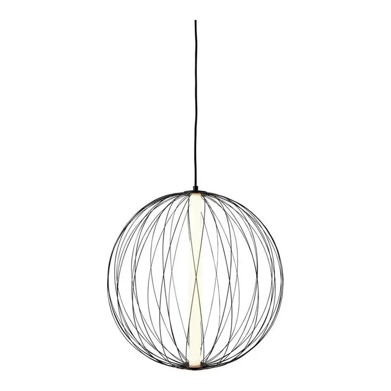 Pendelleuchte kugelförmiges Metalldesign architektonische Linien integrierte LED-Technik – ATOMIK | Sompex