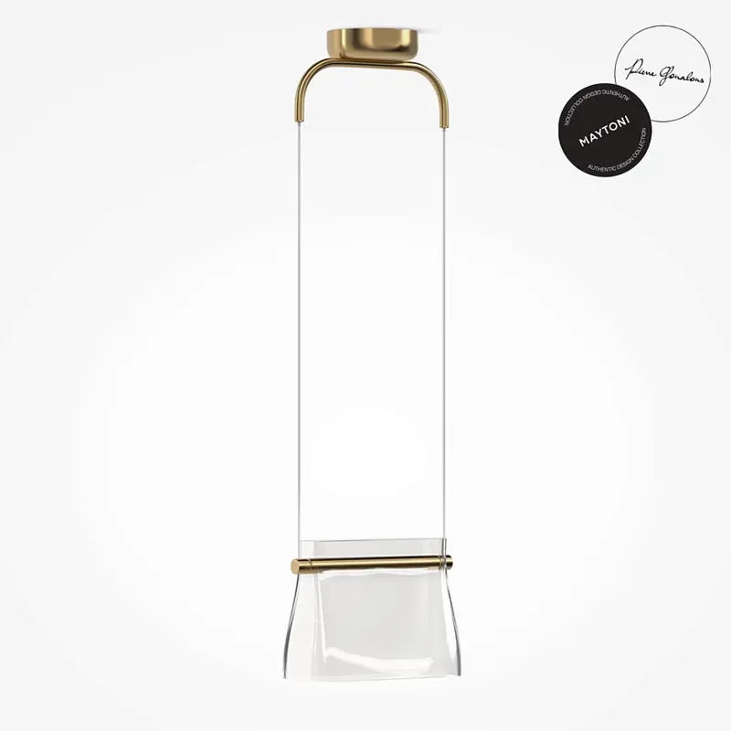 Pendelleuchte- Messingfarbenes Metall, Glas, Warmweißes Licht, 329 cm Höhe - Cabaret | Maytoni