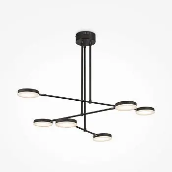 Pendelleuchte – Schwarzes Metall, 40 W LED, Warmweiß, 2500 lm - Fad | Maytoni