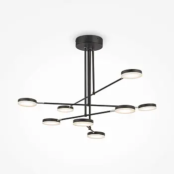 Pendelleuchte – Schwarzes Metall, 49 W LED, Warmweiß, 2600 lm - Fad | Maytoni