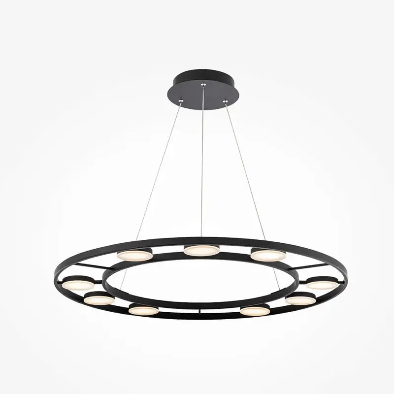 Pendelleuchte – Schwarzes Metall, 63 W LED, Warmweiß, 2800 lm - Fad | Maytoni