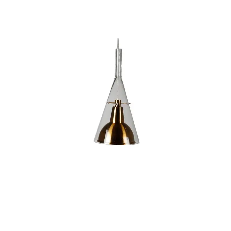 Pendelleuchte Sirius - Messing & Glas