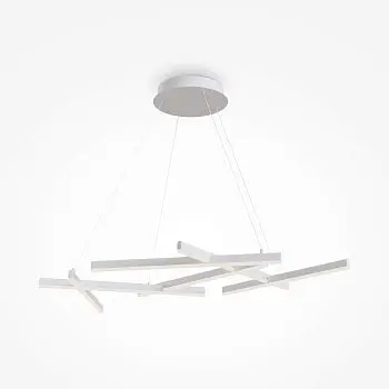 Pendelleuchte – Weißes Aluminium, 79 W Leistung, Warmweiß, 120 cm Länge - Line | Maytoni