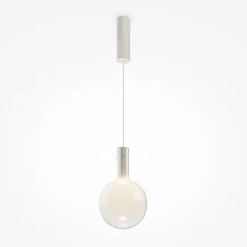 Pendelleuchte – Weißes Metall, Warmweißes Licht, 4 W Leistung, Ø20 cm - Nebula | Maytoni
