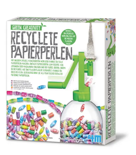 Perlen aus recyceltem Papier