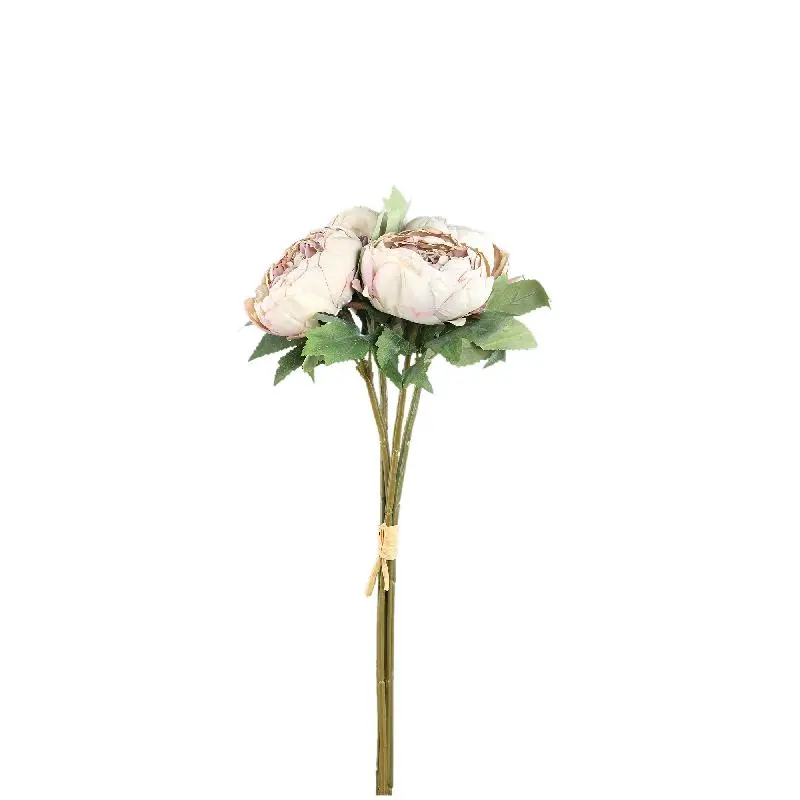 Pfingstrose – Cremefarbener Pfingstrosenbusch, Stoffmaterial, Elegantes Design, M | PTMD