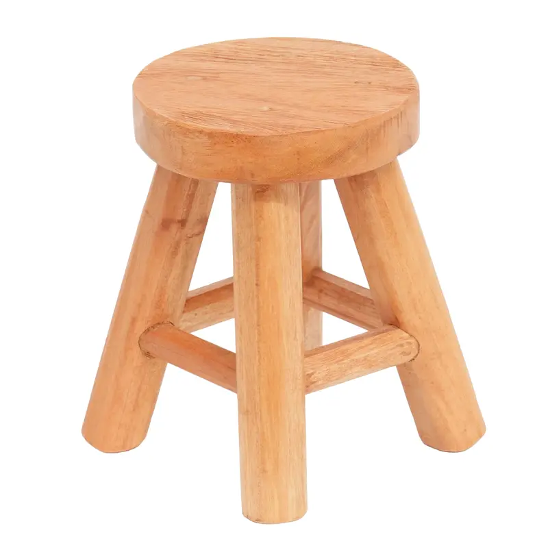 PFLANZEN HOCKER "MALIK" | Mahagoni Holz, 19cm | Kleiner Blumen Schemel