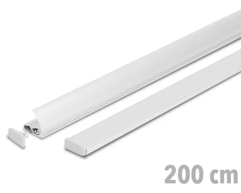 Plakat-Klemmschiene Slim silberfarben | 40 bis 200 cm