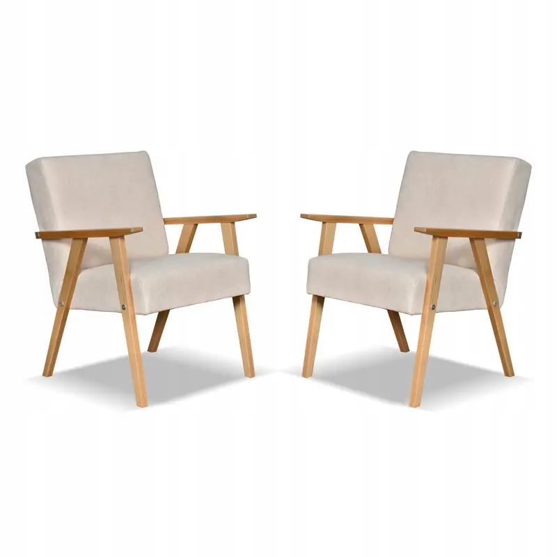 Polstergarnitur Hunter beige Samtoptik Ausführung 2xFotel