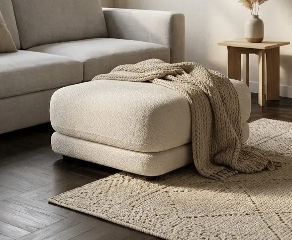 Polsterhocker BOHO 110 – großzügiger Polsterhocker zum Beine-Hochlegen